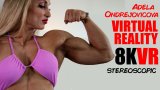 Virtual Reality Video (8K)  Virtual Reality Photo Set, virtual reality video, female bodybuilder, female muscle, fbb, vr, muscular woman, Vintage Female Muscle, girls with muscle, FTVideo 8k resolution