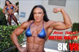 Asha Hadley, Virtual Reality Video (8K)  Virtual Reality Photo Set, virtual reality video, female bodybuilder, female muscle, fbb, vr, muscular woman, Vintage Female Muscle, girls with muscle, FTVideo 8k resolution