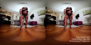 Ruby Muscle 2022:  Virtual Reality Photo Set, virtual reality video, female bodybuilder, female muscle, fbb, vr, muscular woman, Vintage Female Muscle, girls with muscle, FTVideo 8k resolution