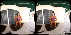 Melissa Teich, Virtual Reality Photo Set, virtual reality video, female bodybuilder, female muscle, fbb, vr, muscular woman, Vintage Female Muscle, girls with muscle, FTVideo 8k resolution