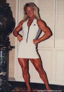 Cheryl Rath Rivers, Virtual Reality Video (8K)  Virtual Reality Photo Set, virtual reality video, female bodybuilder, female muscle, fbb, vr, muscular woman, Vintage Female Muscle, girls with muscle, FTVideo 8k resolution