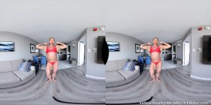 Diana Schnaidt, Virtual Reality Video (8K)  Virtual Reality Photo Set, virtual reality video, female bodybuilder, female muscle, fbb, vr, muscular woman, Vintage Female Muscle, girls with muscle, FTVideo 8k resolution