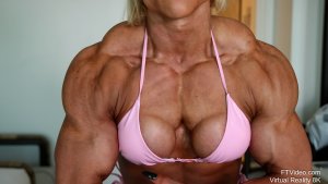 Julia Foery, Virtual Reality Video (8K)  Virtual Reality Photo Set, virtual reality video, female bodybuilder, female muscle, fbb, vr, muscular woman, Vintage Female Muscle, girls with muscle, FTVideo 8k resolution