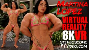 Martina Lopez, Virtual Reality Video (8K)  Virtual Reality Photo Set, virtual reality video, female bodybuilder, female muscle, fbb, vr, muscular woman, Vintage Female Muscle, girls with muscle, FTVideo 8k resolution, old school female bodybuilders