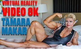 Tamara Makar 2022: Virtual Reality Video (8K)  Virtual Reality Photo Set, virtual reality video, female bodybuilder, female muscle, fbb, vr, muscular woman, Vintage Female Muscle, girls with muscle, FTVideo 8k resolution