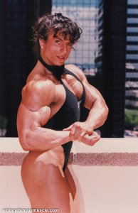 Tina Lockwood, Virtual Reality Video (8K)  Virtual Reality Photo Set, virtual reality video, female bodybuilder, female muscle, fbb, vr, muscular woman, Vintage Female Muscle, girls with muscle, FTVideo 8k resolution