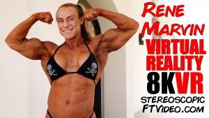 rene marvin, Virtual Reality Video (8K)  Virtual Reality Photo Set, virtual reality video, female bodybuilder, female muscle, fbb, vr, muscular woman, Vintage Female Muscle, girls with muscle, FTVideo 8k resolution, old school female bodybuilders